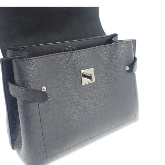 Louis Vuitton LockMe Ever BB 2 Way Bag Calfskin Black Silver Hardware - Picture 8 of 11